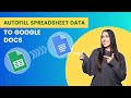 Autofill Google Doc Template from Google Sheets | Google Apps Script