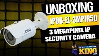 Unboxing: 3 Megapixel IP Indoor Outdoor Network Bullet Security Camera - IPOB-EL3MPIR50