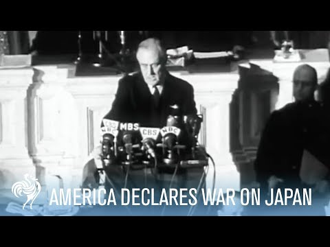President Franklin D. Roosevelt Declares War on Japan (Full Speech) War Archives