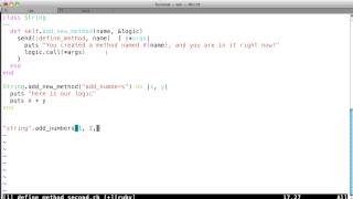 Ruby Metaprogramming Tutorial - Part 2 - define_method