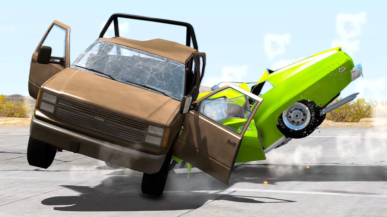 Realistic High Speed Crashes #19 - BeamNG Drive - YouTube