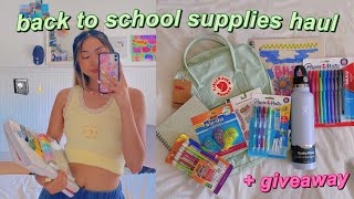 BACK TO SCHOOL SUPPLIES HAUL + GIVEAWAY