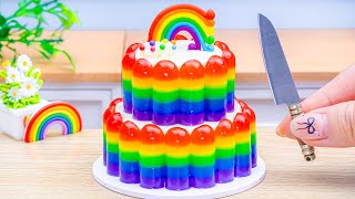 🌈 Freeze Miniature Rainbow Popsicles Jelly Cake🍦 Perfect 1000+ Miniature Ideas | Lotus Cakes Baking