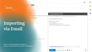 Scheduled CSV Importer Demo | Import to NetSuite via Email