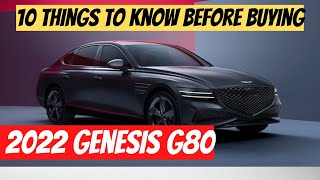 10 Things To Know Before Buying The 2022 Genesis G80