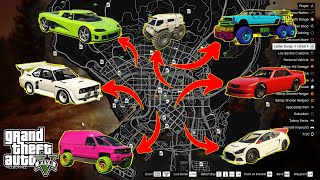 GTA V - All New Updated Story Mode Rare Car Locations 2025! (XBOX, PC, PS4, PS5)