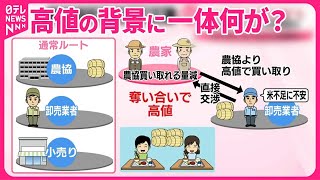 【品薄解消後もなぜ？】5キロ3000円超…コメ高騰続く