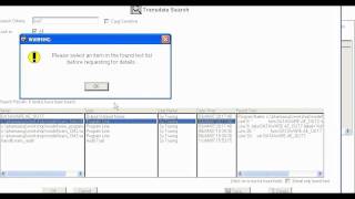 Transdata Tutorial: Search