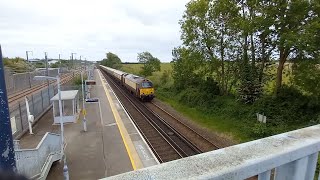 67024 passing through Westenhanger with VSOE.