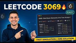 LeetCode 3069 | Distribute Elements Into Two Arrays I | Easy Simulation Solution | C++ Java Python
