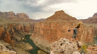 El Rubio Attempts World Record - Hair Whips in the Grand Canyon