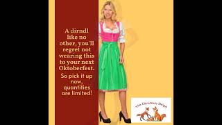 A dirndl like no other, you'll regret not wearing this to your next Oktoberfest.