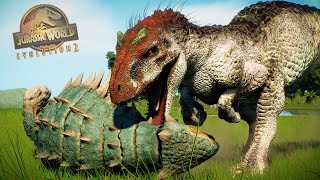 ENTRENO EN COMBATE A GOJIDOMINUS INDOMINUS REX MEJORADO! nuevo dinosaurio Jurassic World Evolution 2