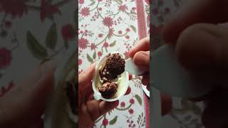 creamy crunchy chocolate ball #kinder #joy