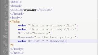 PHP BANGLA TUTORIAL#5 (String)