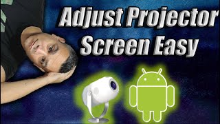 How to adjust projector screen options Javoda Projector