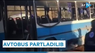 Həbsxana mühafizəçilərini daşıyan avtobus partladılıb: ölən və yaralananlar var