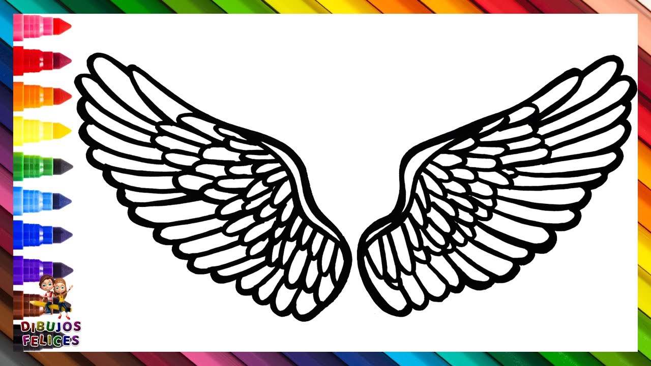 Dibujos De Alas De Angel Paso A Paso How To Draw Angel Wings Easy