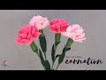 HOW TO MAKE FELT FLOWER CARNATION | Tutorial cara membuat bunga anyelir dari kain flanel