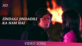 Zindagi Zinda Dili Ka Naam | Video Song | Zinda Dil Songs | Rishi Kapoor | Neetu Singh | Sad Songs
