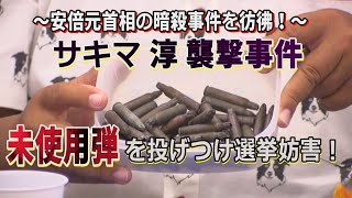 【沖縄の声/8.29切り抜き①】”未使用弾を投げつけ選挙妨害！サキマ淳 襲撃事件！”[桜R4/8/30]