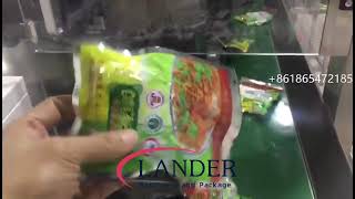 Pickles vacuum packing machine | Rotary pre-made pouch vacuum packaging machine