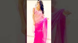Janhvi Kapoor Looks Gorgeous In Pink 💖Ombre Saree #janhvikapoor #bollywood #shorts #fashionhaul93
