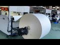 Paper Plate Making Production Step // Roll die cutting paper blank for paperboard dishes blanks