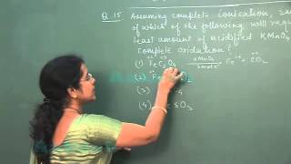 Re-AIPMT 2015 Solution-Chemistry Video Q. 15 Aakash Institute