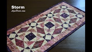 Patchwork Tutorial Storm - vzor Bouře na moři LizaDecor.com