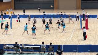 東日本インカレ 男子決勝 青山学院大対筑波 第3セット