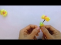 making flowers by plastic rope 5 ทำดอกไม้จากเชือกฟาง 5