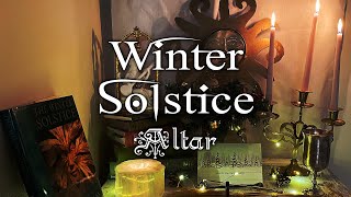 Pagan Yule Altar Setup \u0026 Decorations ~  Cozy Winter Solstice Makeover Decorate With Me!