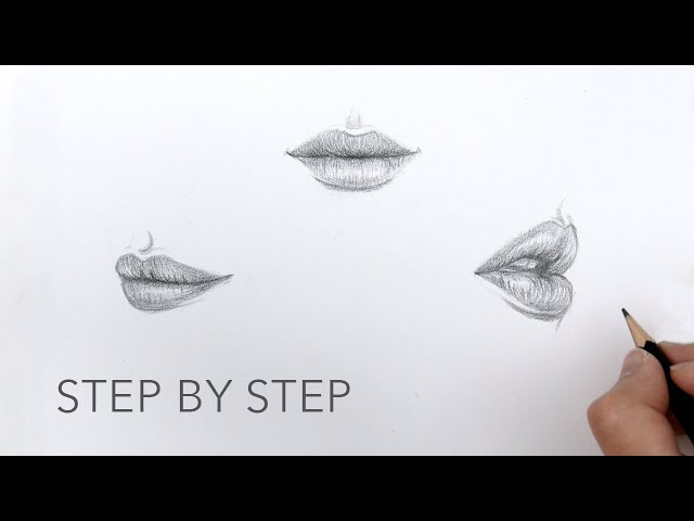Step By Step Lips Drawing