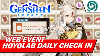 Web Event - Daily Checkin To HOYOLAB | Genshin Impact