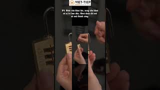 Khóa Việt - Tiệp - Hướng dẫn sử dụng khóa treo số xoay dùng cho vali và tủ cá nhân
