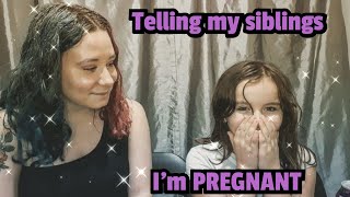 Telling my siblings I'm pregnant | Pregnancy announcement