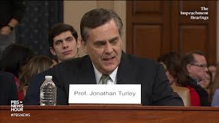 WATCH: Jonathan Turley says this 'is not how an American president should be impeached'