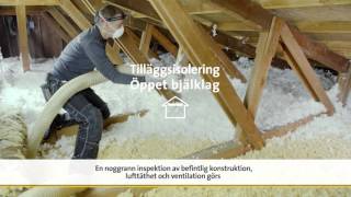 Tilläggsisolera med ISOVER InsulSafe® lösull