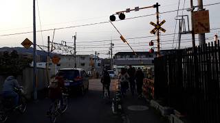 Spoorwegovergang Arashyima (Japan)//Railroad crossing//踏切