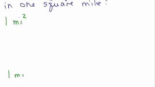 Unit Conversion 3 - square units (area)