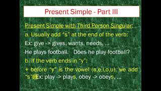 32  Present Simple   Part III