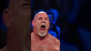 Brock Lesnar wasn't laughing after this Goldberg moment! #Goldberg25