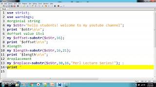 Perl: Scripting Programming Part 19