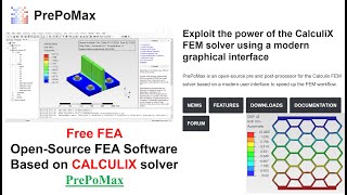 Auxetic (Meta-structure) Simulation by PrePoMax (Calculix FEA) || Open-Source FEA Software