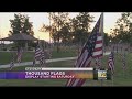 Thousand Flags display for Memorial Day