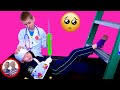 Doctor set toys | Ladder accident! | Mike and Jake pretend play| Doctor kit  डॉक्टर सेट  العاب دكتور