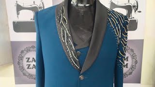 Processing The Making of Handmade Tailored Three Piece Suit by Indian Master 15 year Experience