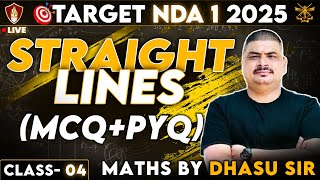 NDA 1 2025 Maths | Straight Lines MCQ \u0026 PYQ | NDA Free Online Coaching Classes | Dhasu Sir