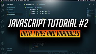 Data Types, Variables and Console.log in Javascript | Beginner JS Tutorial #2